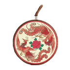 Twin Crimson Phoenixes & Blossoms Placemat