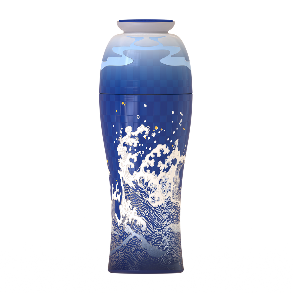 River Harmony Vase 300 ML – Glossy Fan Gift Set