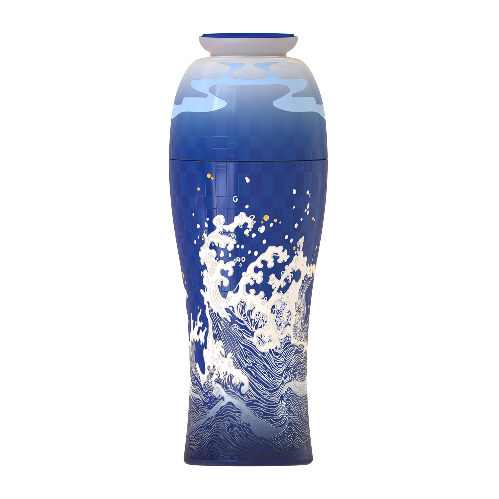River Harmony Vase 300 ML – Glossy Fan Gift Set