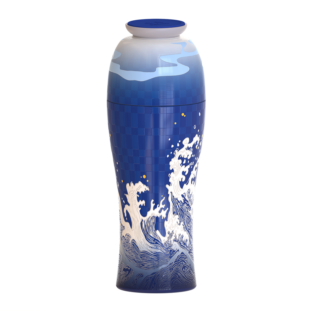 River Harmony Vase 300 ML – Glossy Fan Gift Set