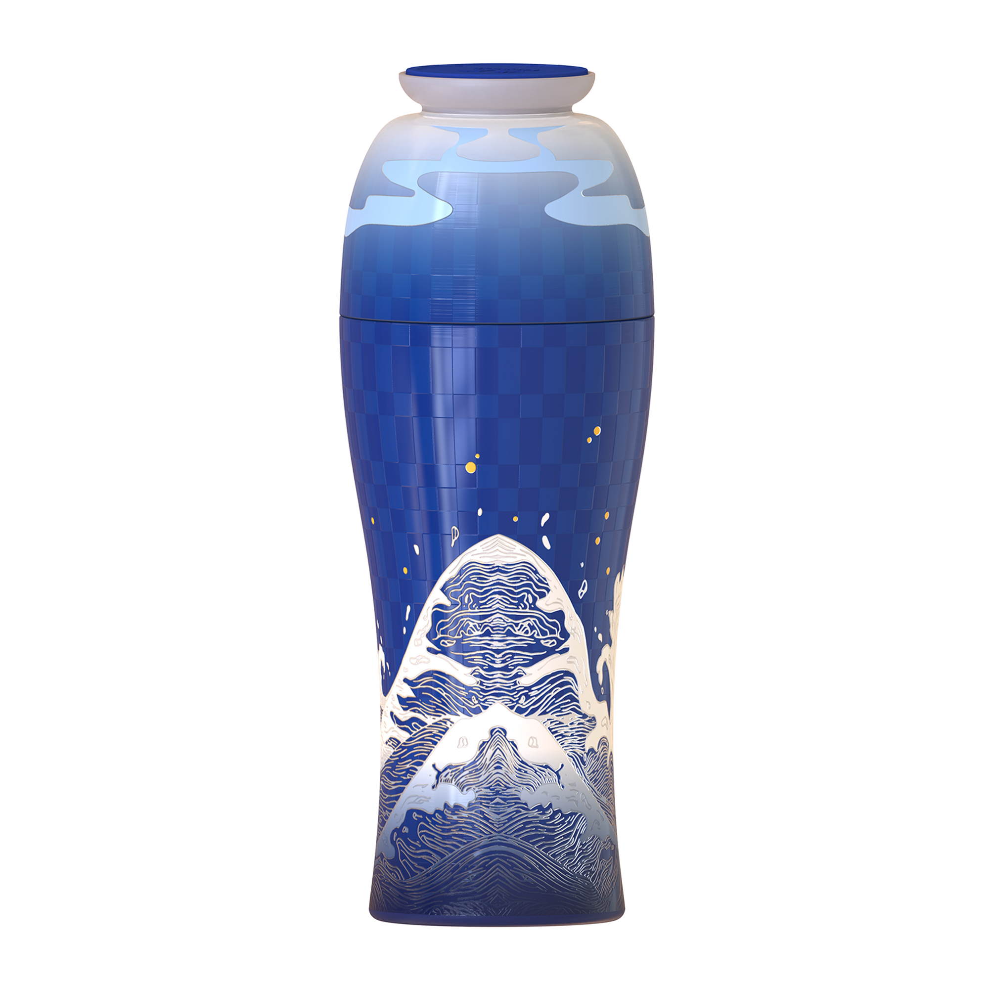 River Harmony Vase 300 ML – Glossy Fan Gift Set