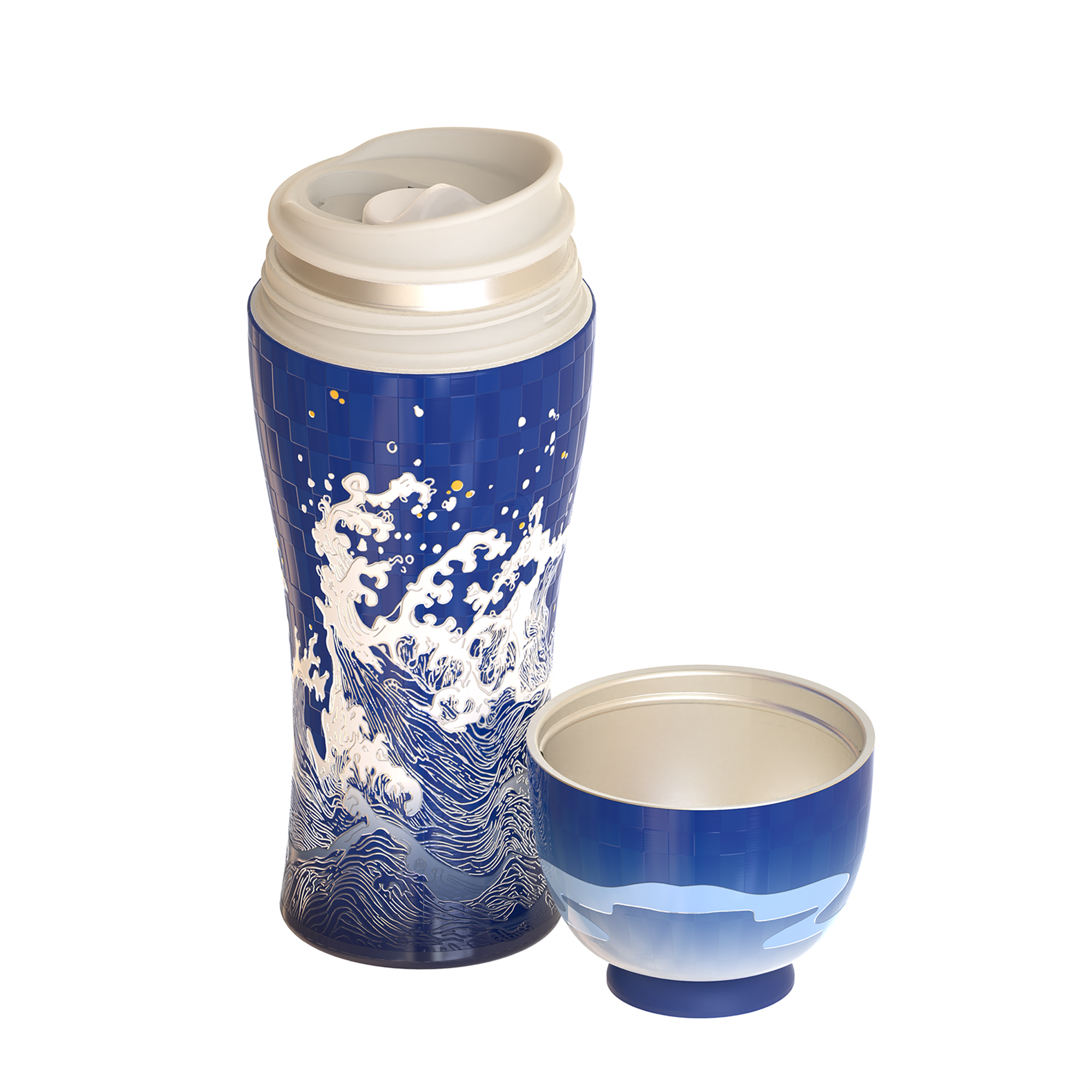 River Harmony Vase 300 ML – Glossy Fan Gift Set