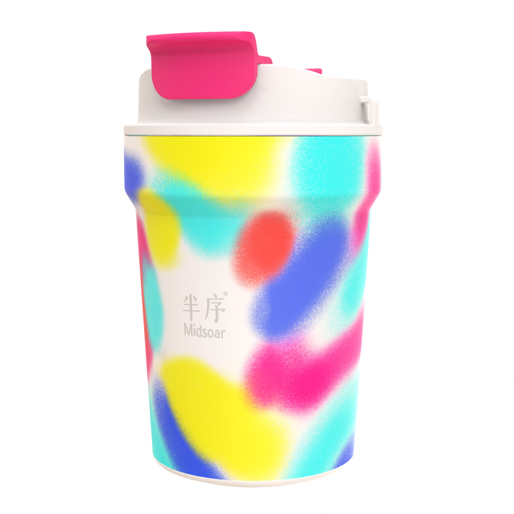 Iridescent Coffee Cup Series — Glazed Color Palette White 350ML