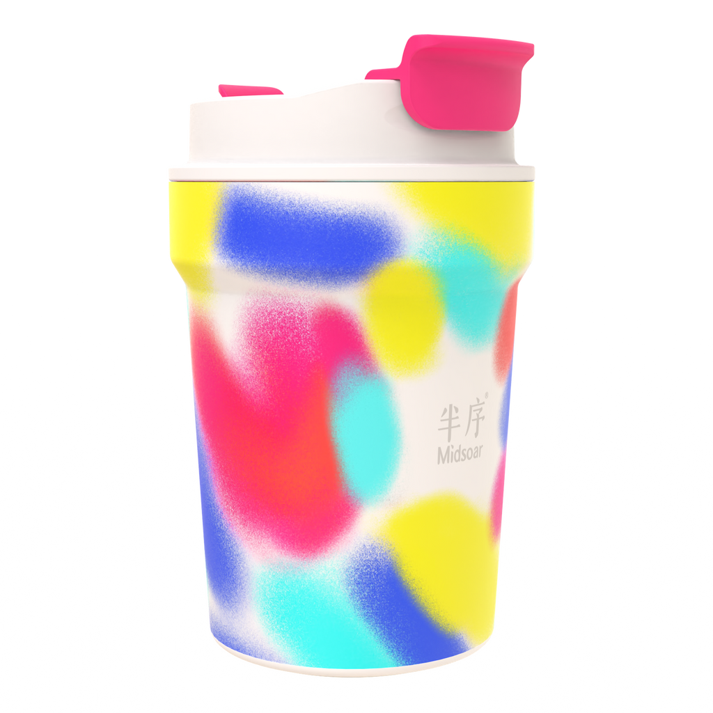 Iridescent Coffee Cup Series — Glazed Color Palette White 350ML