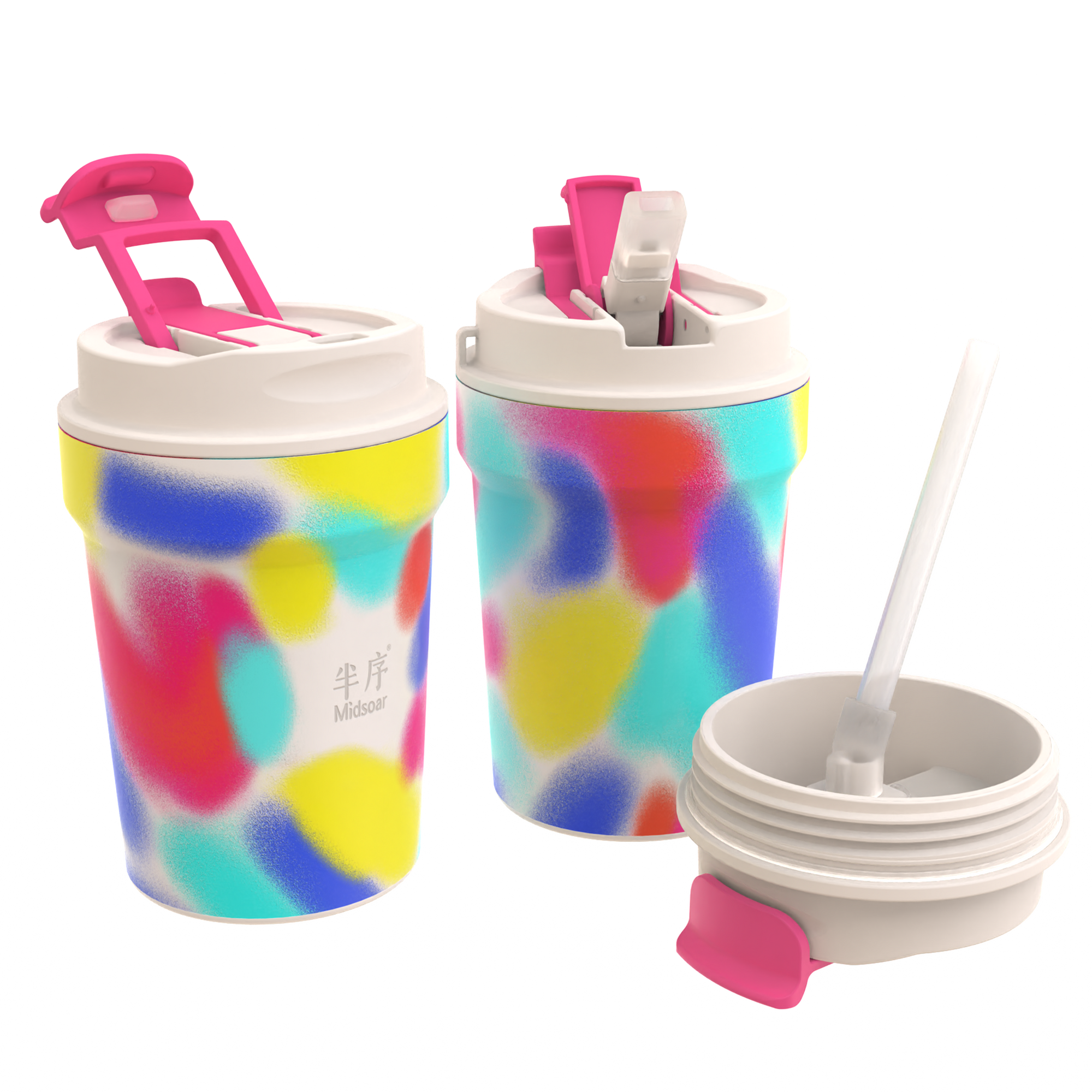 Iridescent Coffee Cup Series — Glazed Color Palette White 350ML