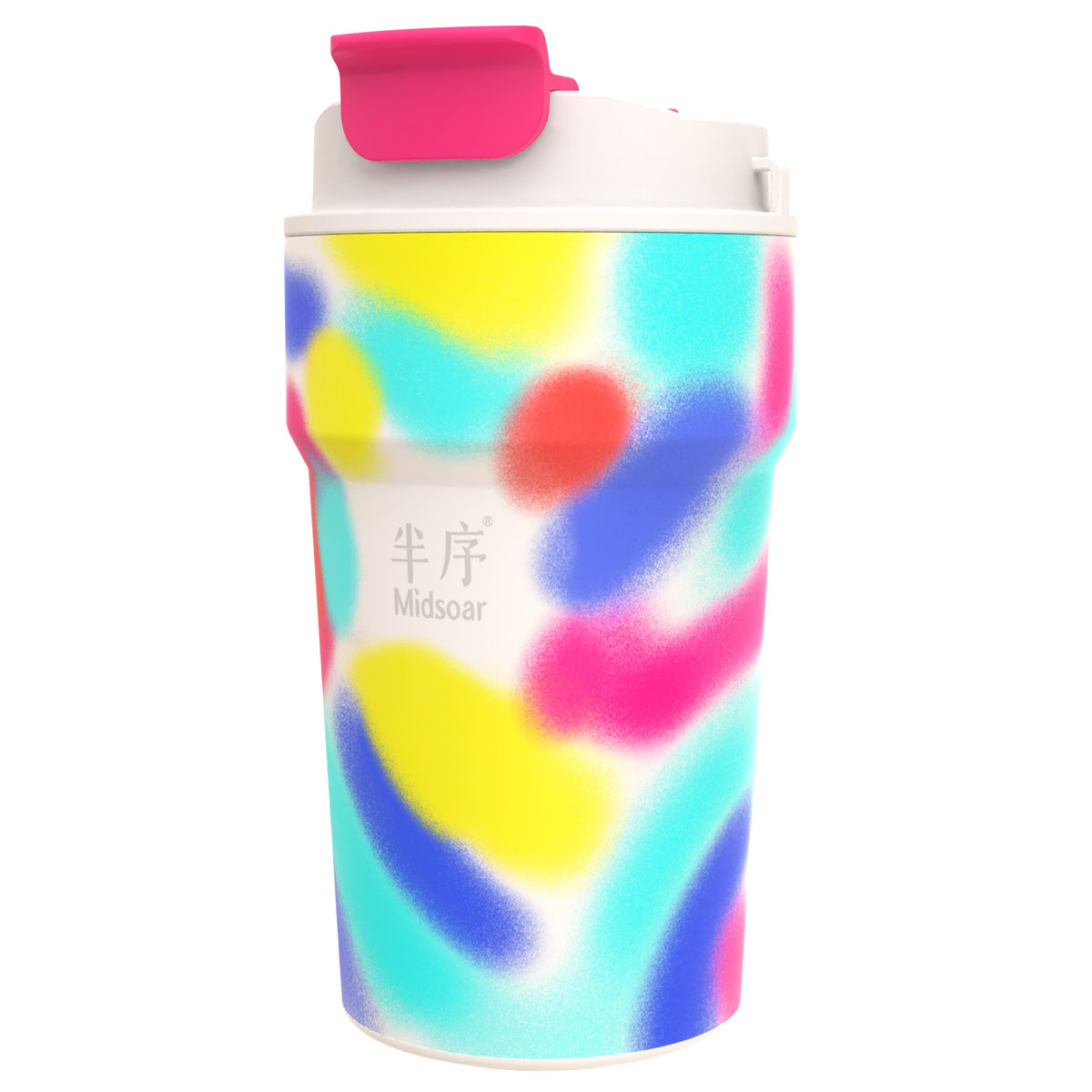 Iridescent Coffee Cup Series — Glazed Color Palette White 450ML