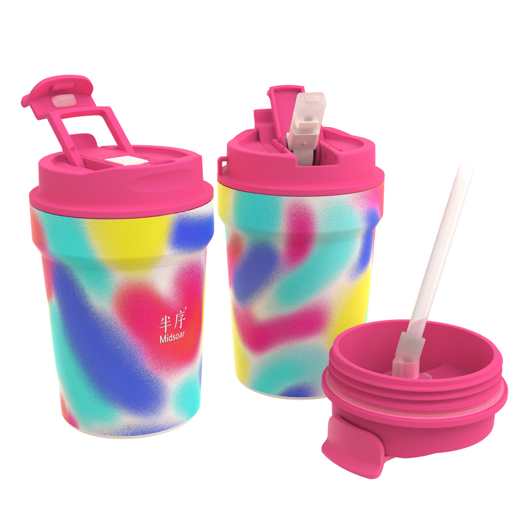 Iridescent Coffee Cup – Rose River Glow 350ml