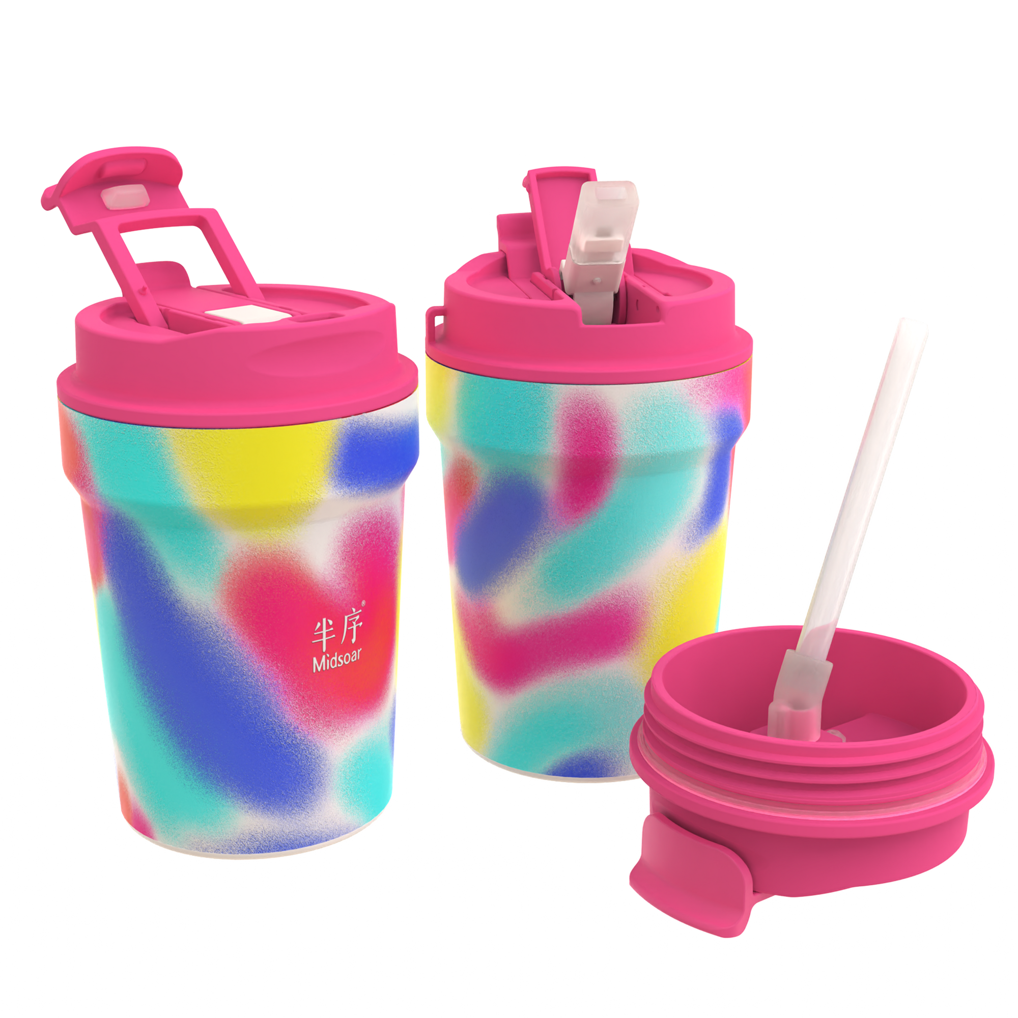 Iridescent Coffee Cup – Rose River Glow 350ml