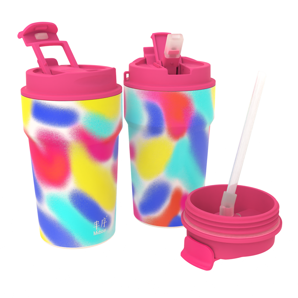 Iridescent Coffee Cup – Rose River Glow 450ml