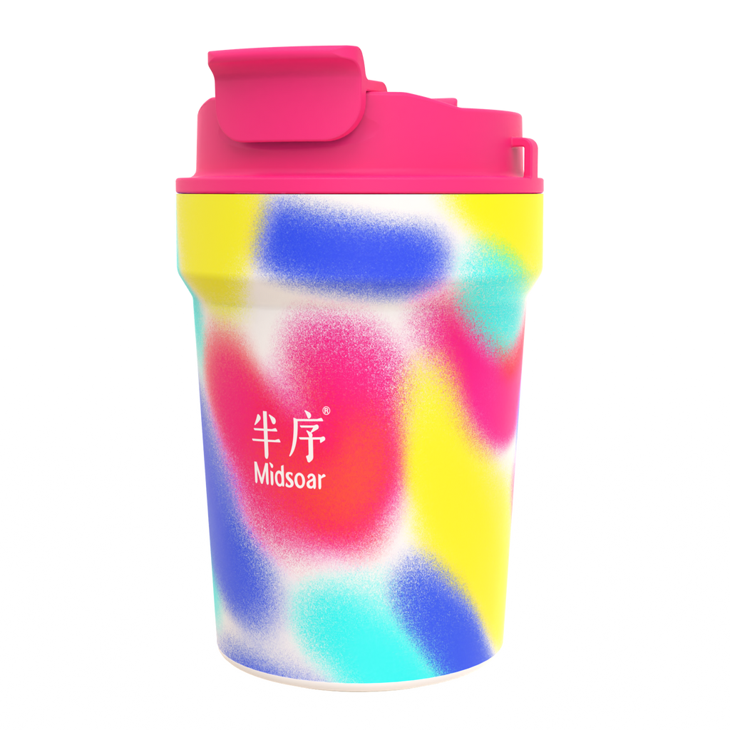 Iridescent Coffee Cup – Rose River Glow 350ml