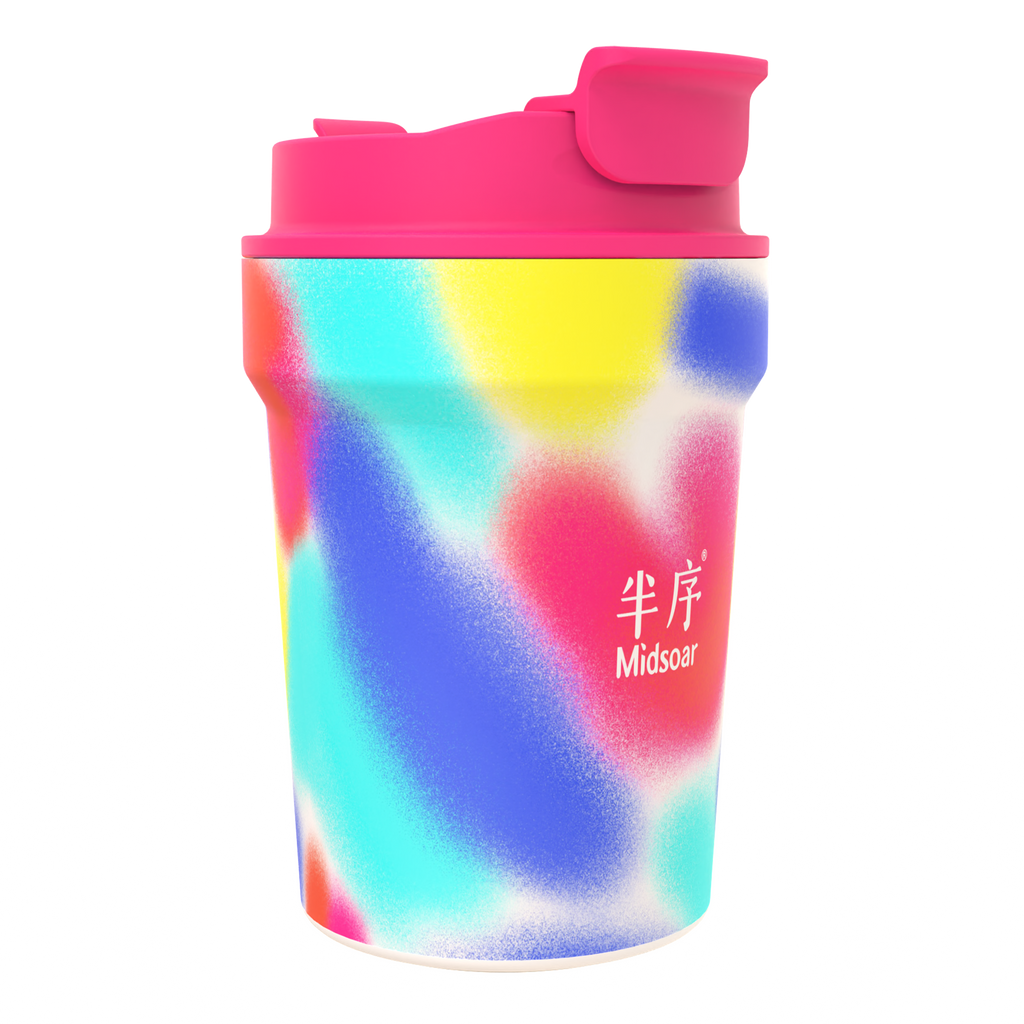 Iridescent Coffee Cup – Rose River Glow 350ml