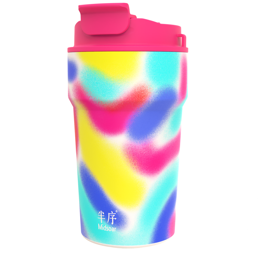 Iridescent Coffee Cup – Rose River Glow 450ml