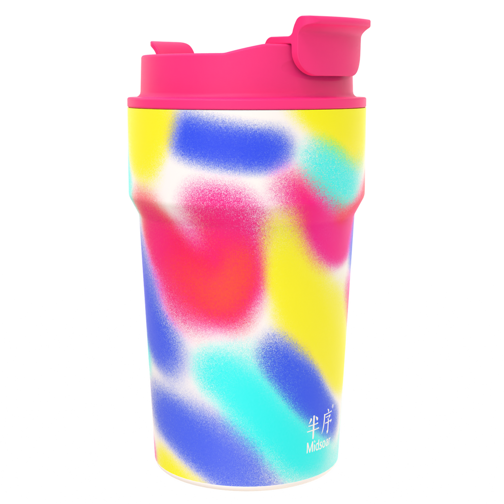 Iridescent Coffee Cup – Rose River Glow 450ml