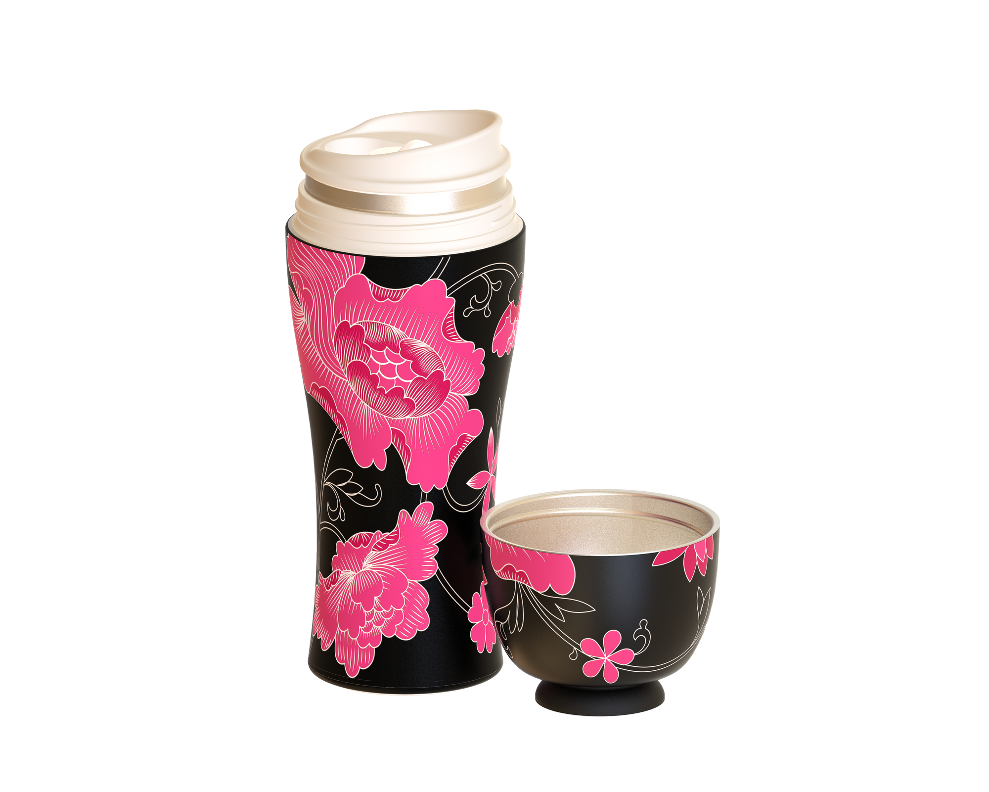 Thermos Serene Flora Black