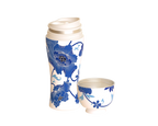 Thermos Serene Flora Blue