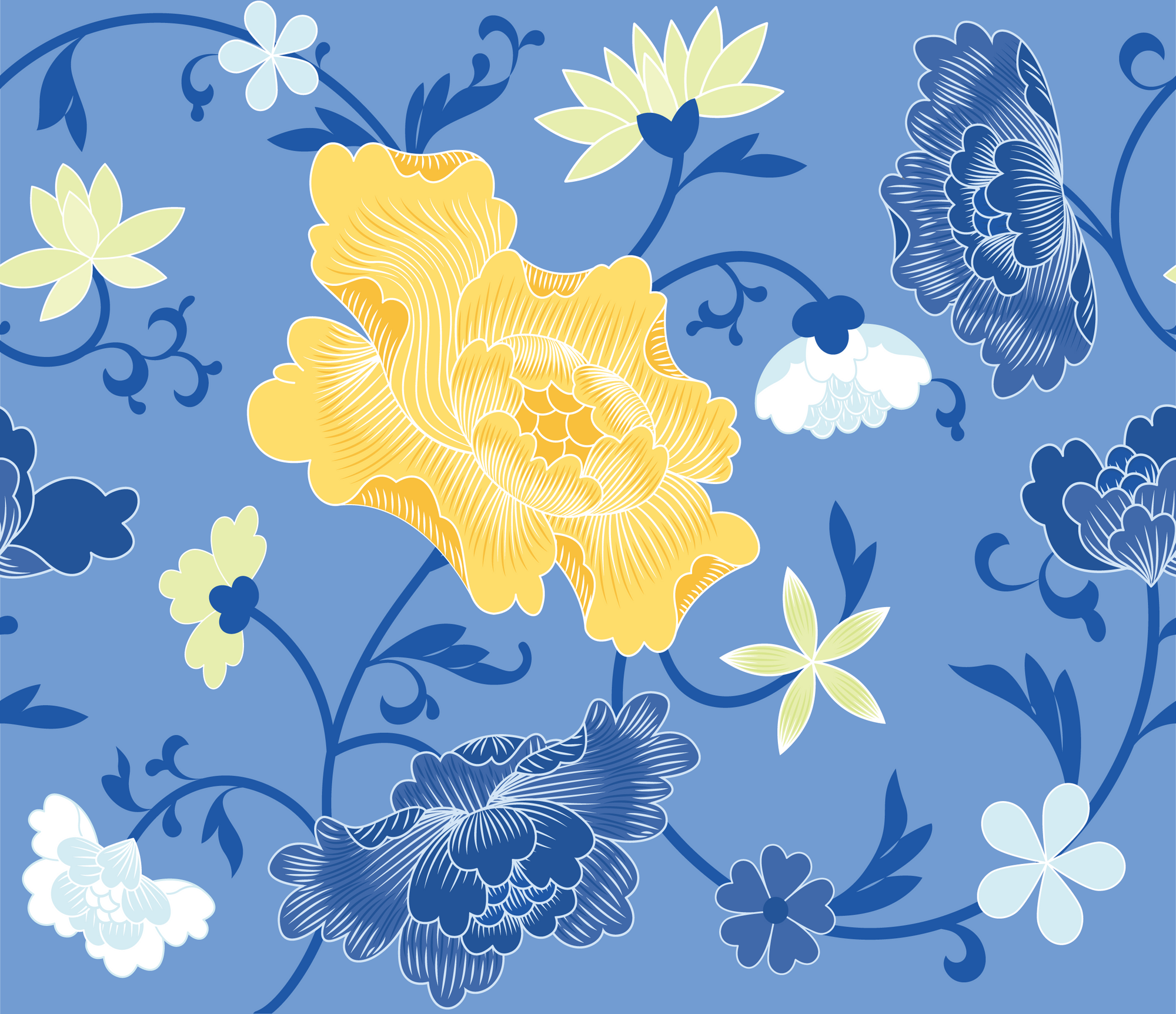 Garden vibe series blue