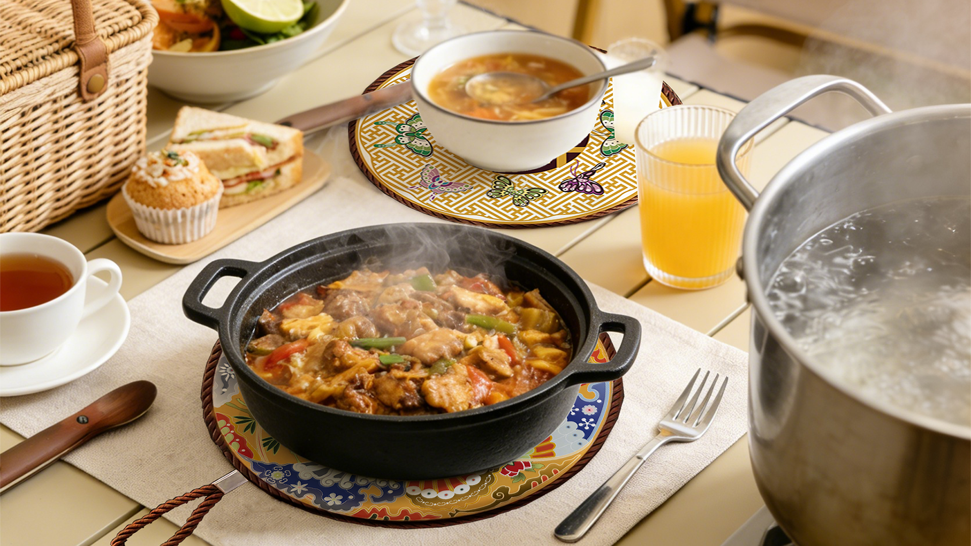 Hehuan Heritage Placemats - Hundred Butterflies , Double Happiness