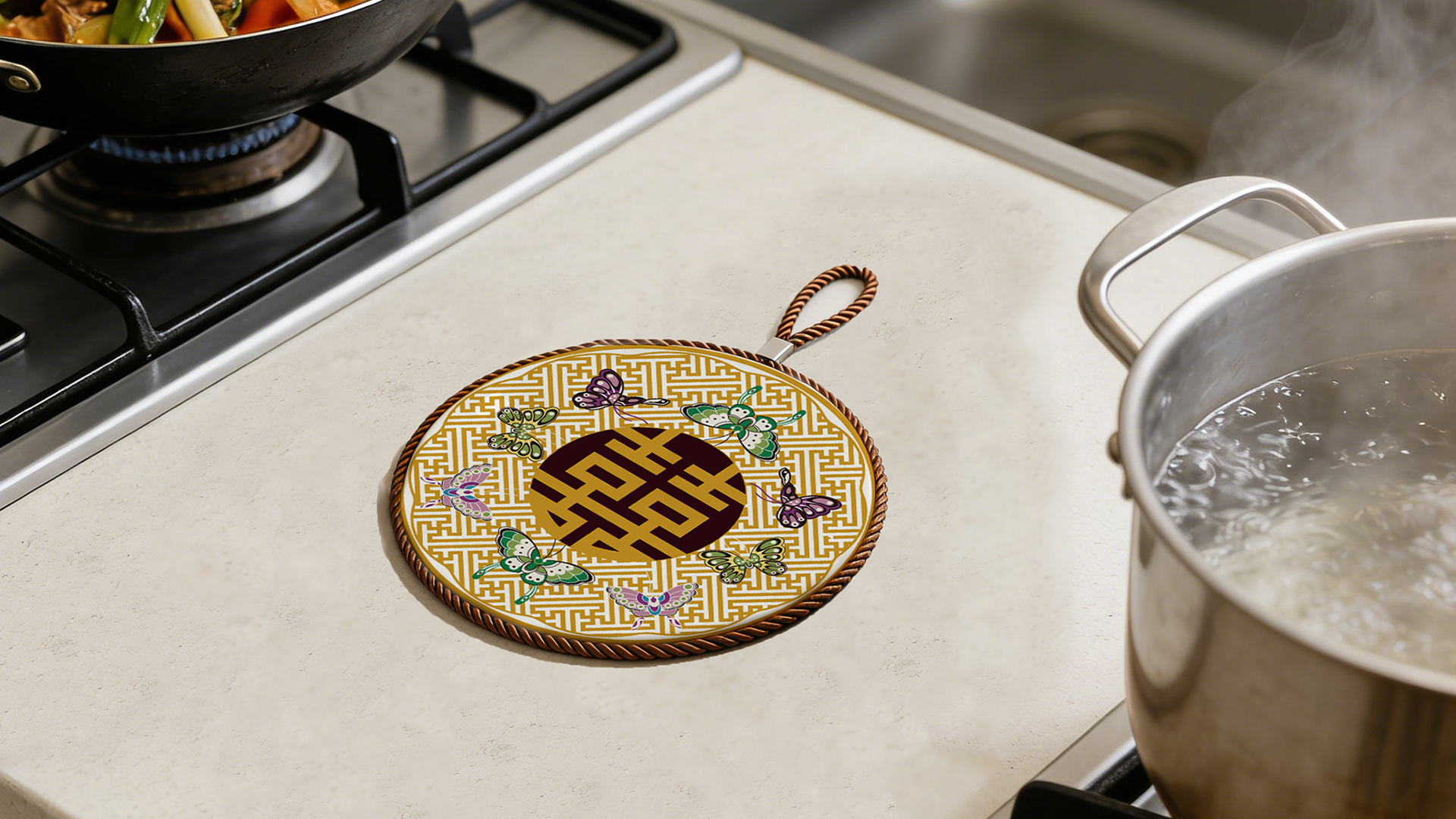 Hehuan Heritage Placemats - Hundred Butterflies , Double Happiness