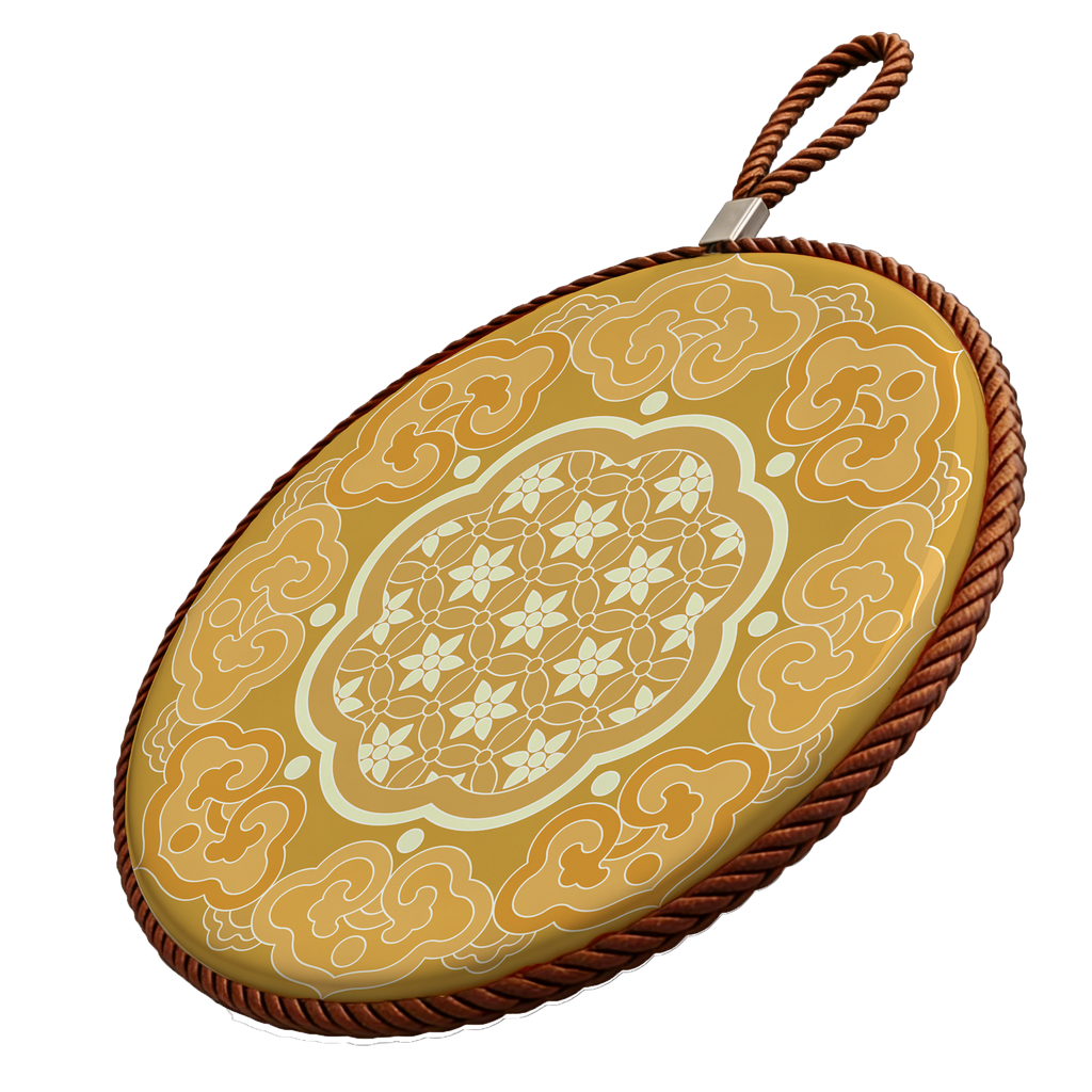 Dessous de plat en céramique Héritage Hehuan – Motif floral