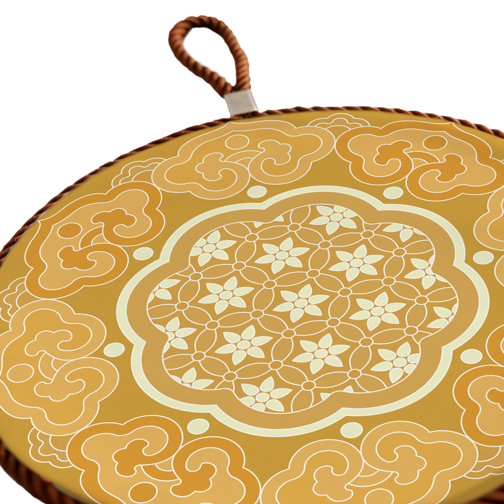 Dessous de plat en céramique Héritage Hehuan – Motif floral