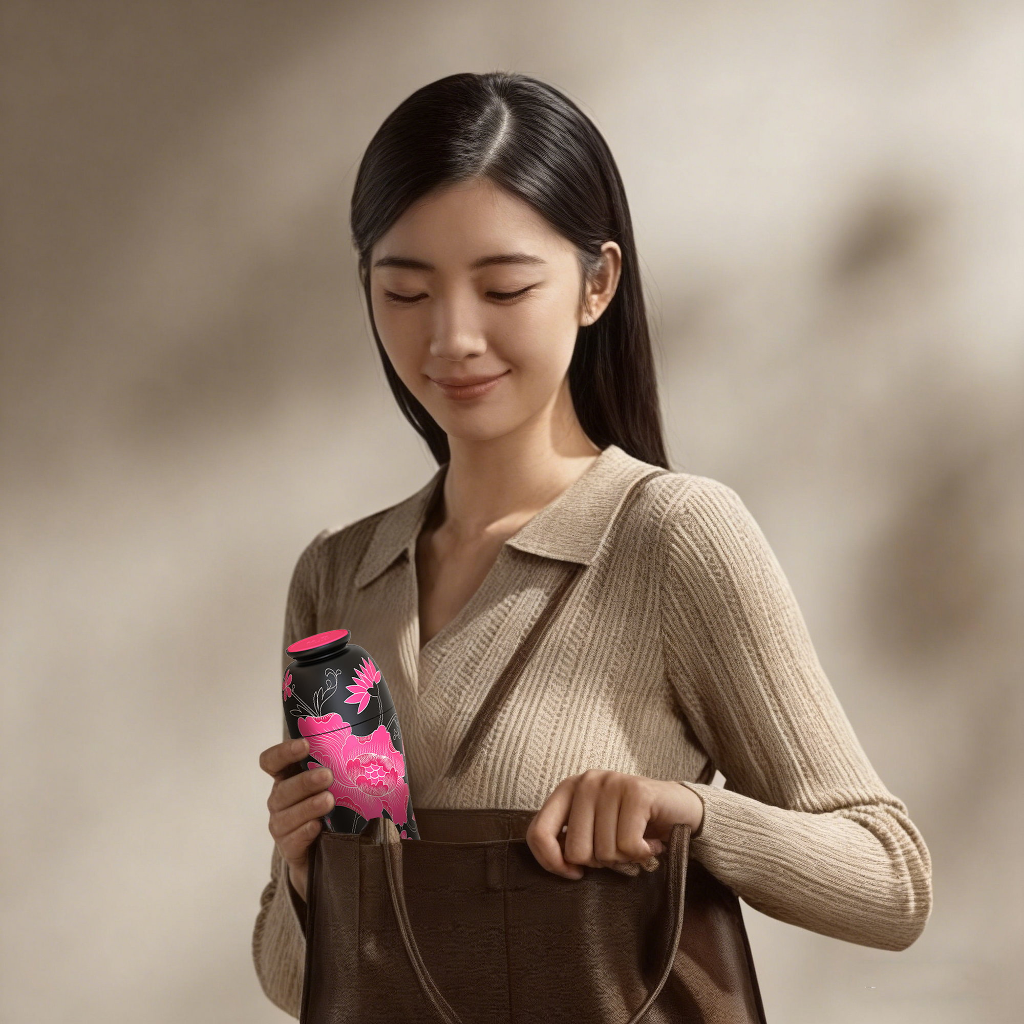 Thermos Fleur Sereine Noire 300ML