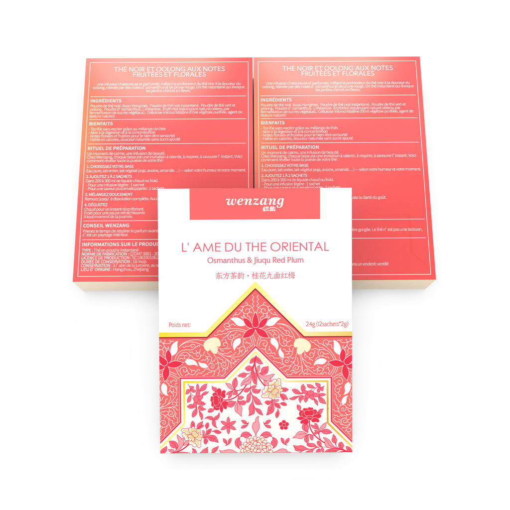Thé aux Fleurs d’Osmanthus & Jiuqu Prune Rouge